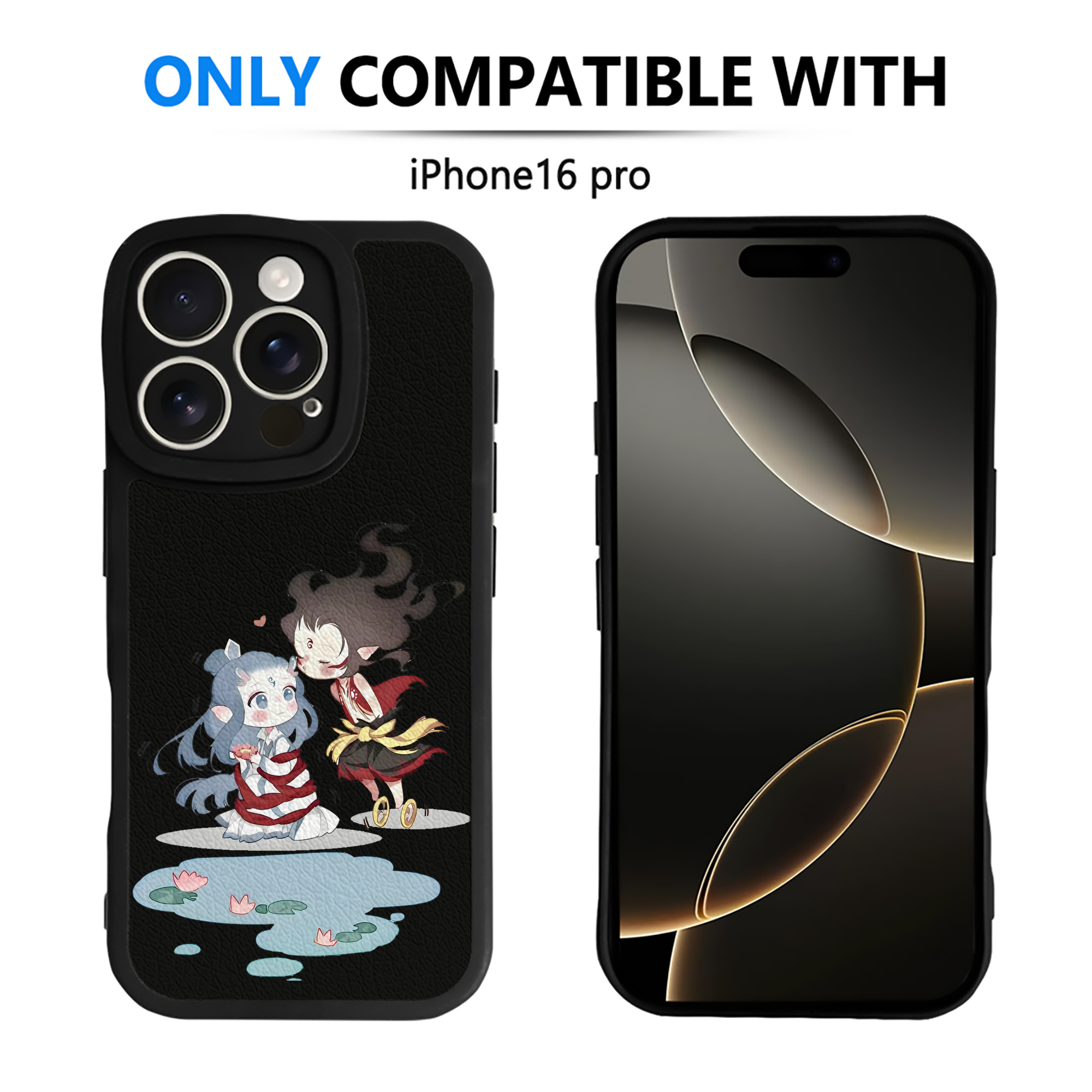 （画像用） Ne Zha 2 ナタ 魔童の大暴れ 【iPhone 16シリーズ対応】シリコンスマホケース（レザー調） 材質：シリコン